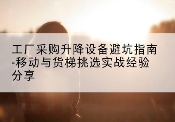 延川移动式升降机怎么选-工厂采购升降设备避坑指南-移动与货梯挑选实战经验分享